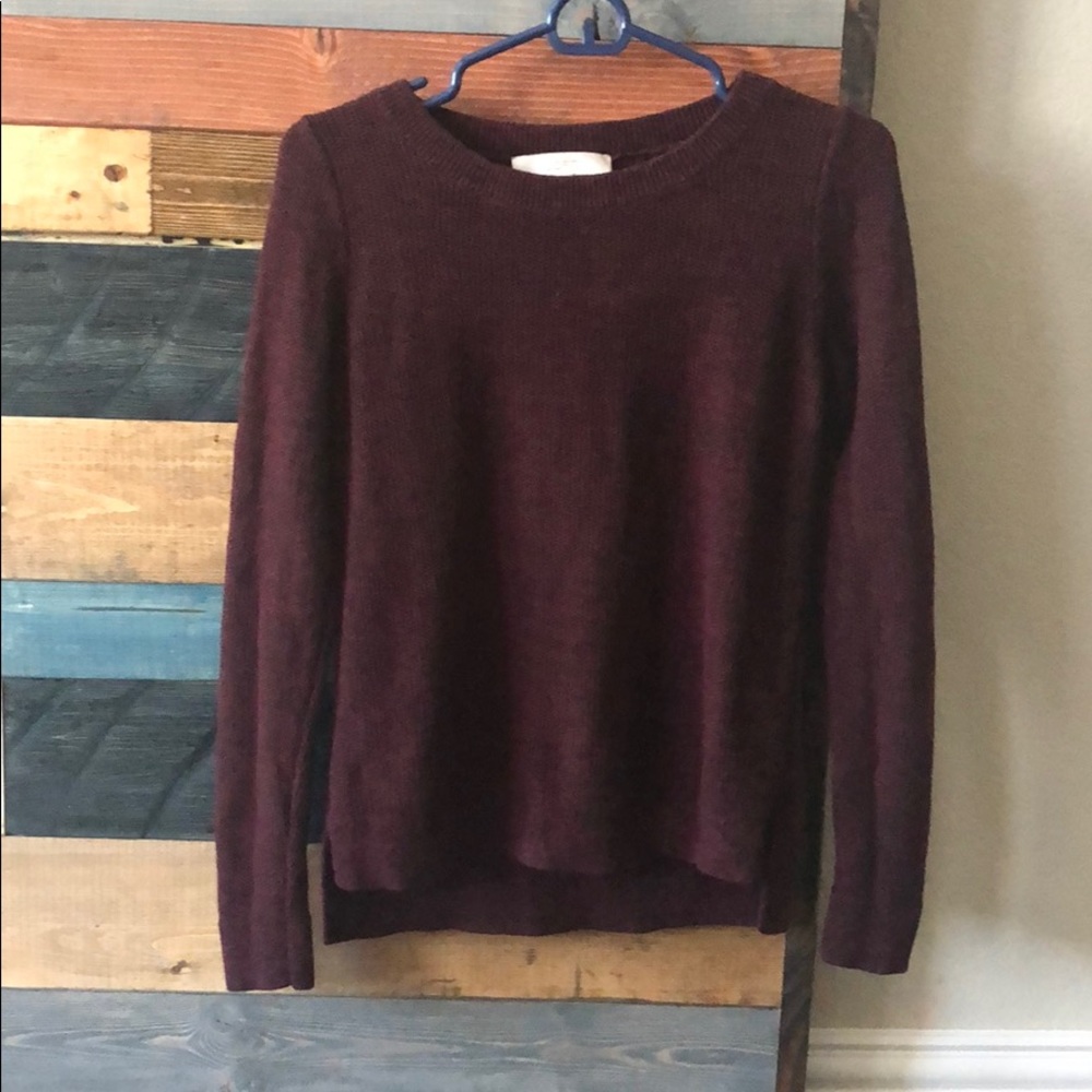 Dark Maroon Loft Sweater